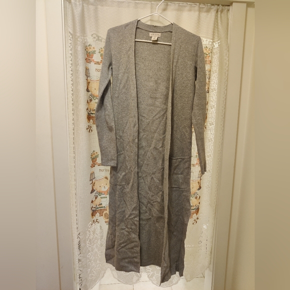 Long grey cardigan - Picture 2 of 5